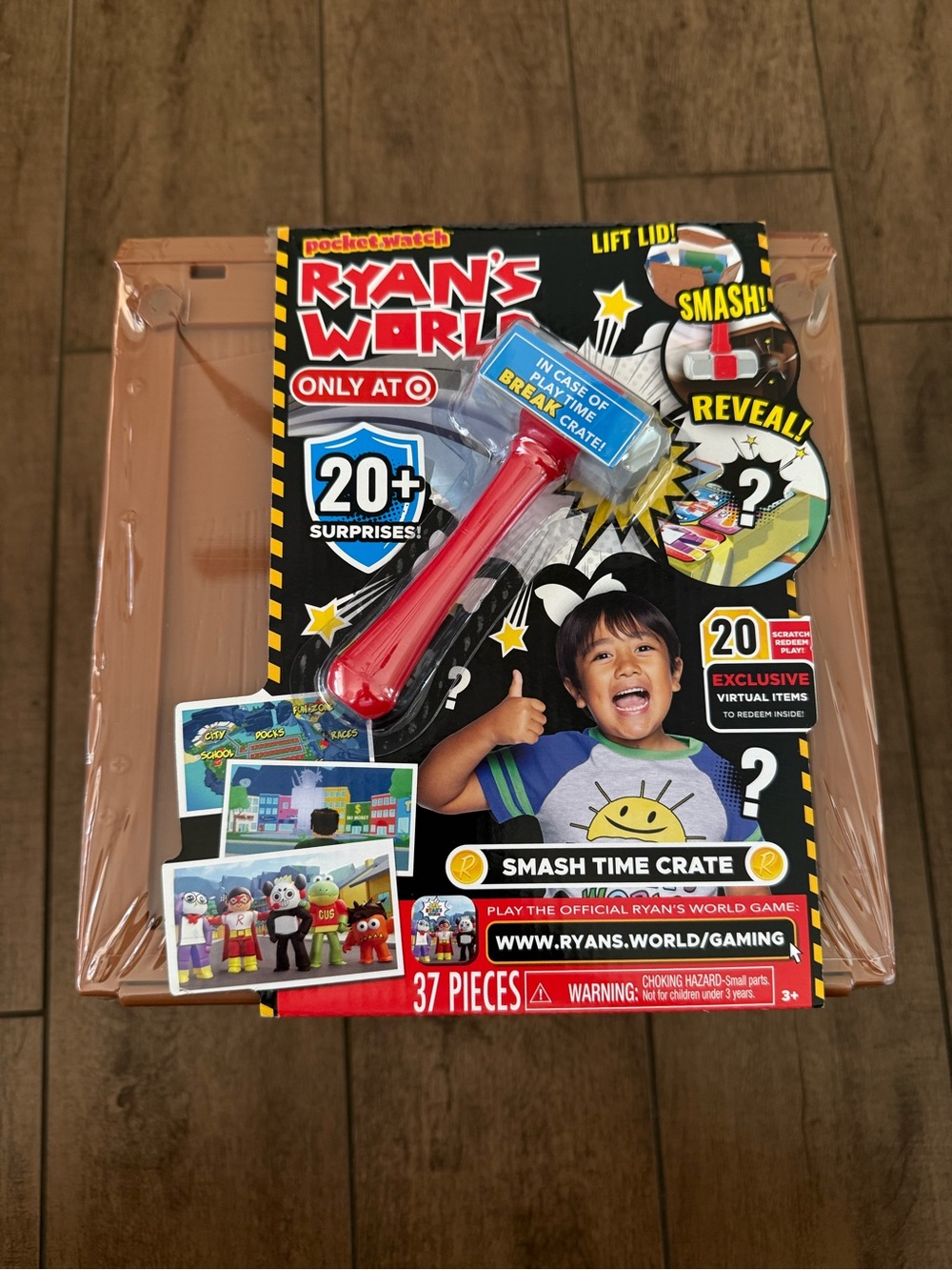 Ryan's World Smash Time Crate 37 Pieces 20+ Surprises New Sealed